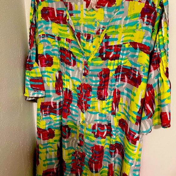 Melissa McCarthy ladies Multi-color blouse - Picture 2 of 5